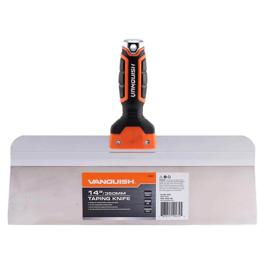 Vanquish 14 In. Stainless Steel Drywall Taping Knife 1