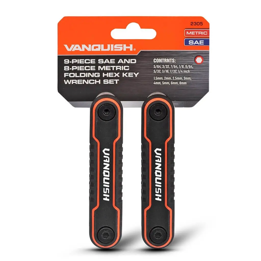 Vanquish 2-Piece Sae/Metric Folding Hex Key Set 1