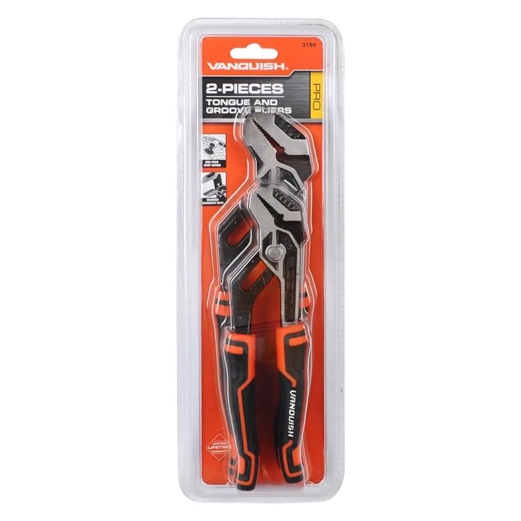 Vanquish 10" & 8" Tongue & Groove 2Pc Pliers Set 1
