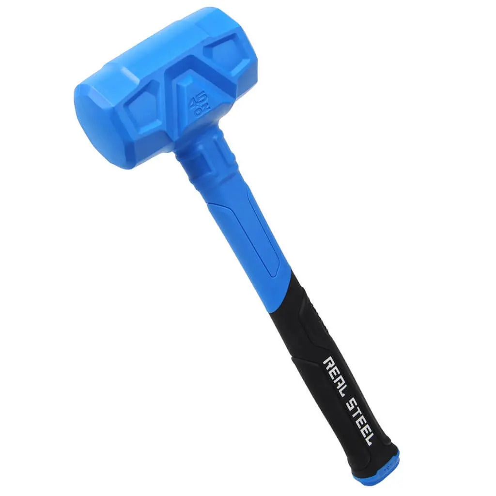 Real Steel 0318 45 Oz./3 Lb. Blue Soft Face Dead Blow Hammer 1
