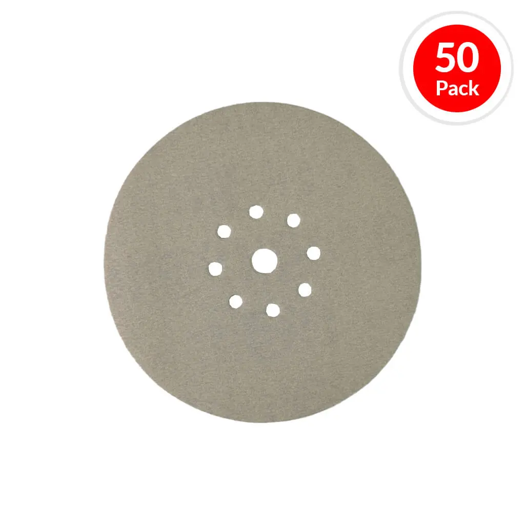 Klingspor 292437 8-7/8 In. 120-Grit Circular Drywall Hook & Loop Sandpaper Radial Disc (50-Pack) 1