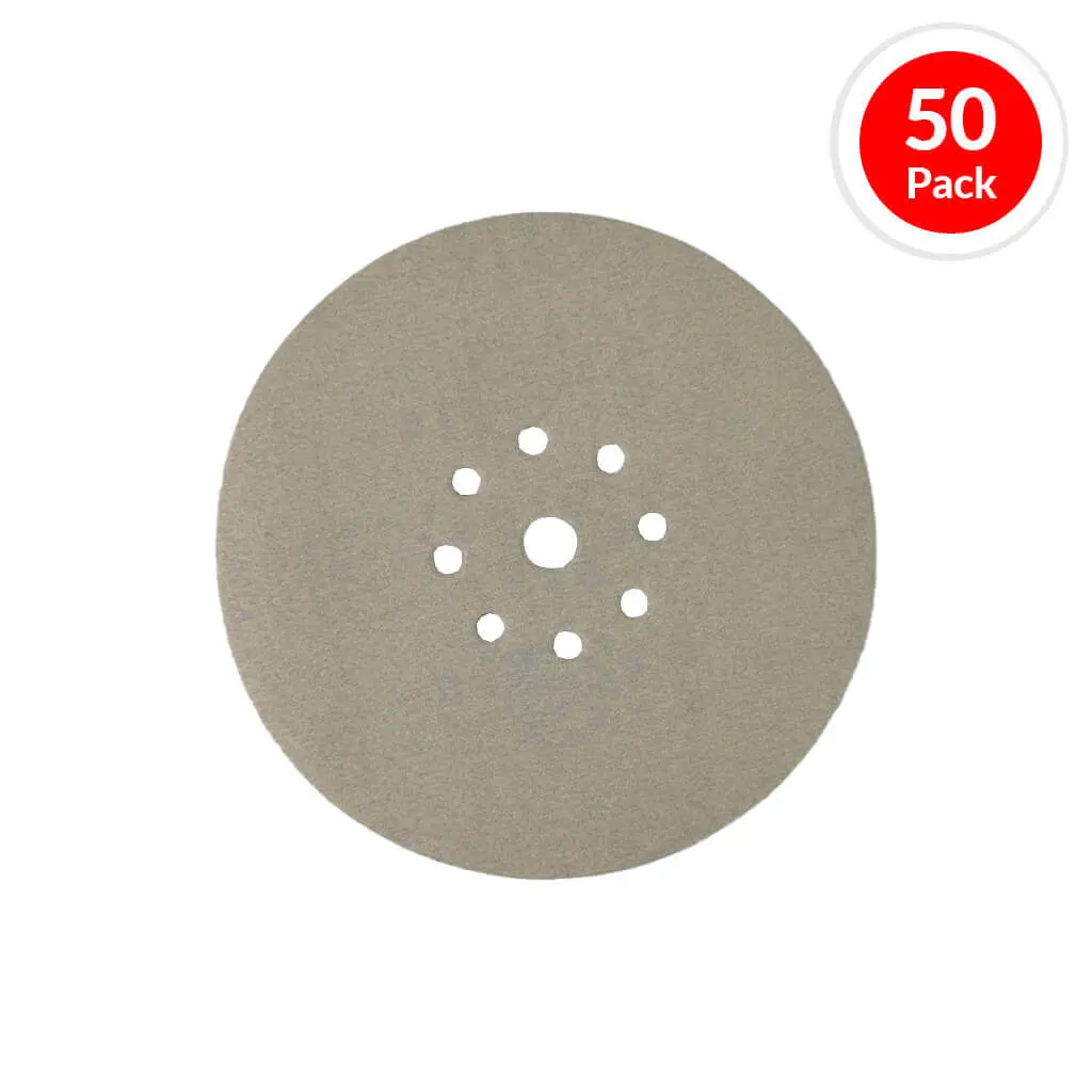 Klingspor 293646 8-7/8 In. 150-Grit Circular Drywall Hook & Loop Sandpaper Radial Disc (50-Pack) 1