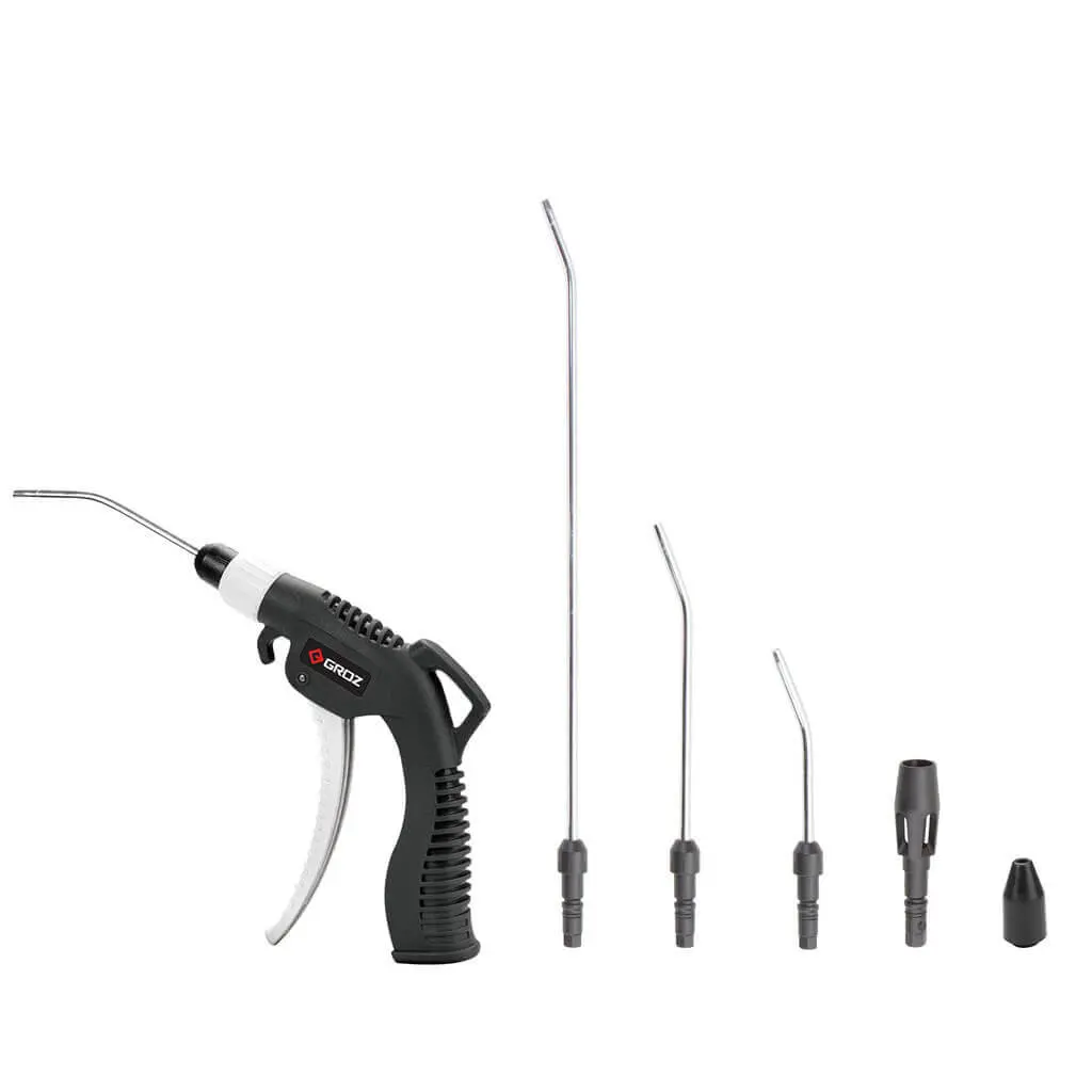 Groz Abg/Qr/6/St Air Blow Gun & Wand Nozzle Kit (6-Piece) 1