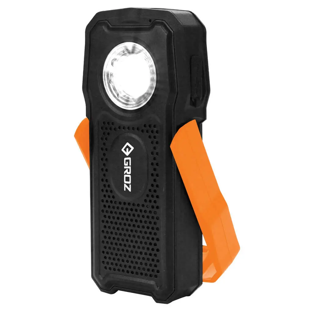 Groz Bluetooth Rechargeable Work Light & Speaker 1