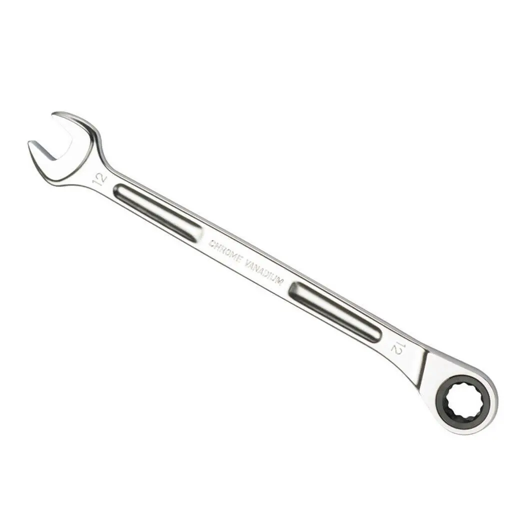 Groz Csp/Xrt/12/Ug 12Mm Extra-Long Combination Non-Reversible Ratcheting Wrench 1