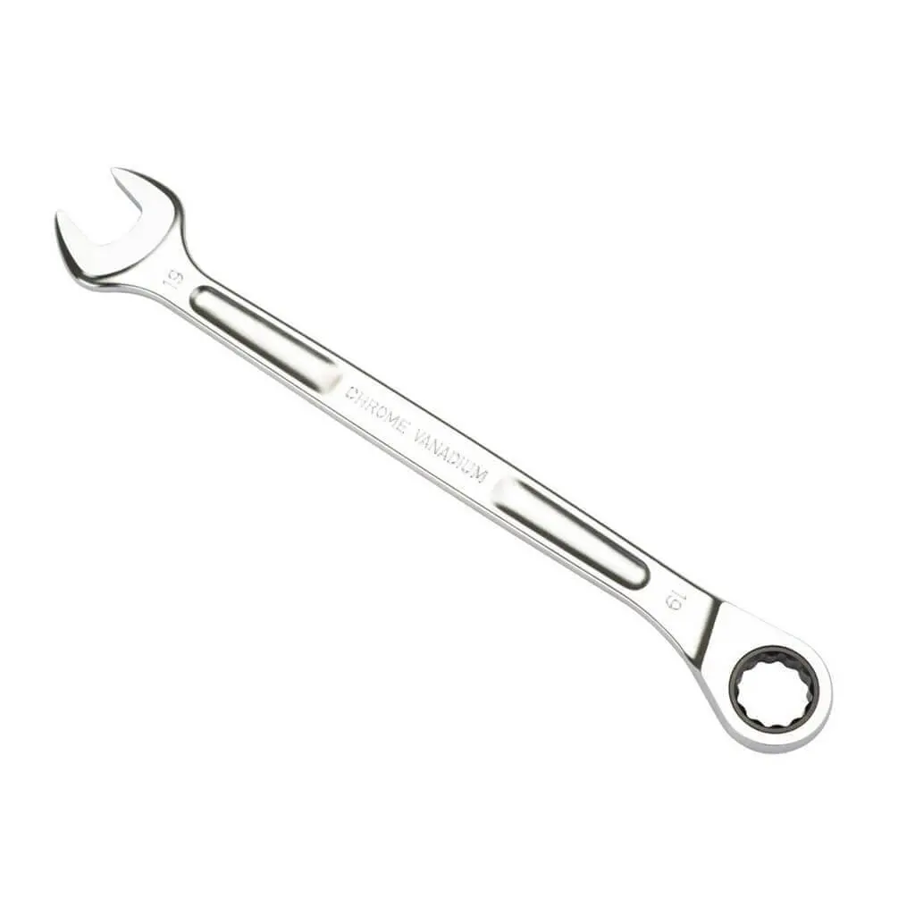 Groz Csp/Xrt/19/Ug 19Mm Extra-Long Combination Non-Reversible Ratcheting Wrench 1