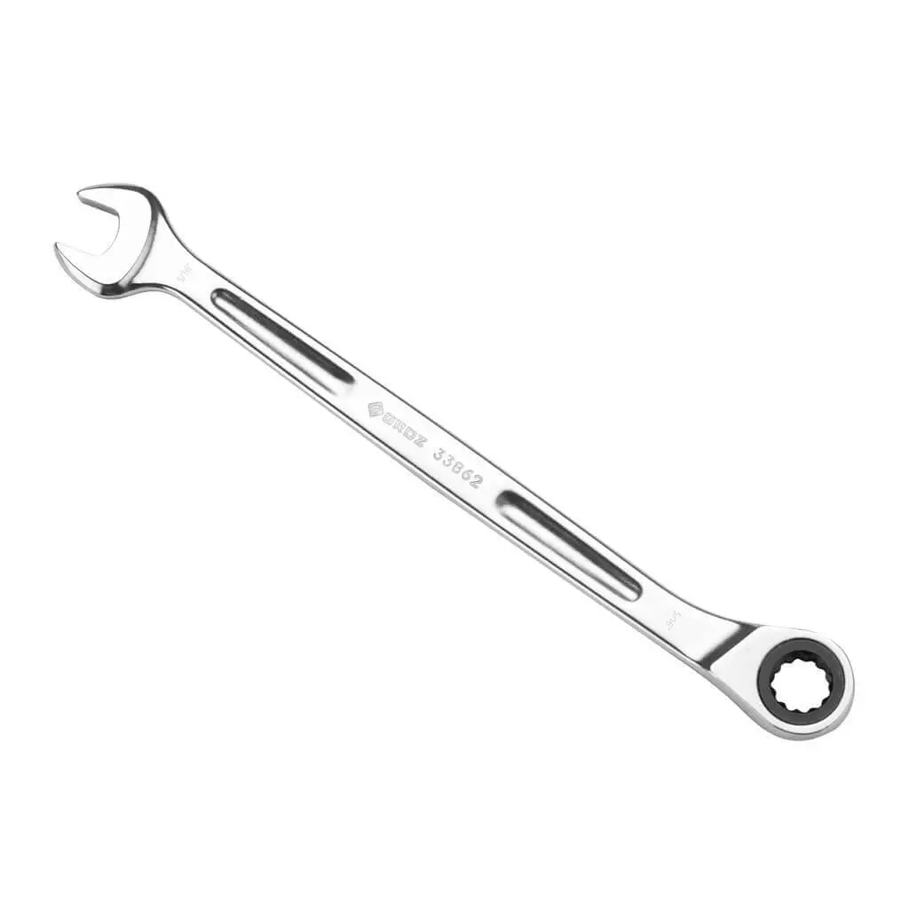Groz Csp/Xrt/5-16/Ug 5/16 In. Extra-Long Combination Non-Reversible Ratcheting Wrench 1