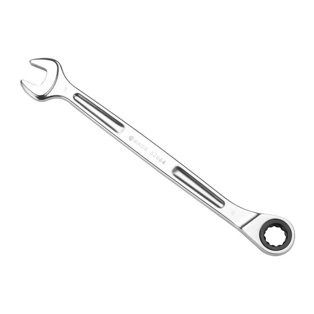 Groz Csp/Xrt/3-8/Ug 3/8 In. Extra-Long Combination Non-Reversible Ratcheting Wrench 1