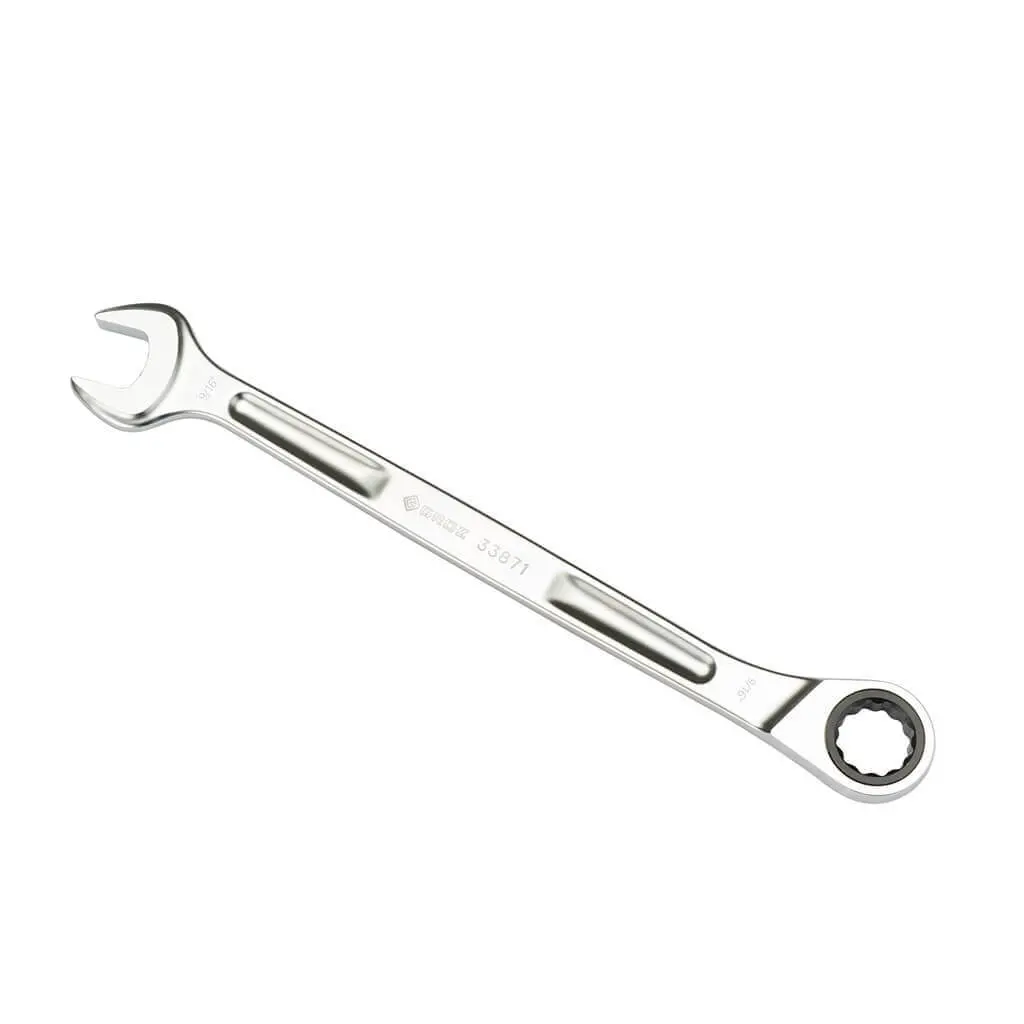 Groz Csp/Xrt/11-16/Ug 11/16 In. Extra-Long Combination Non-Reversible Ratcheting Wrench 1