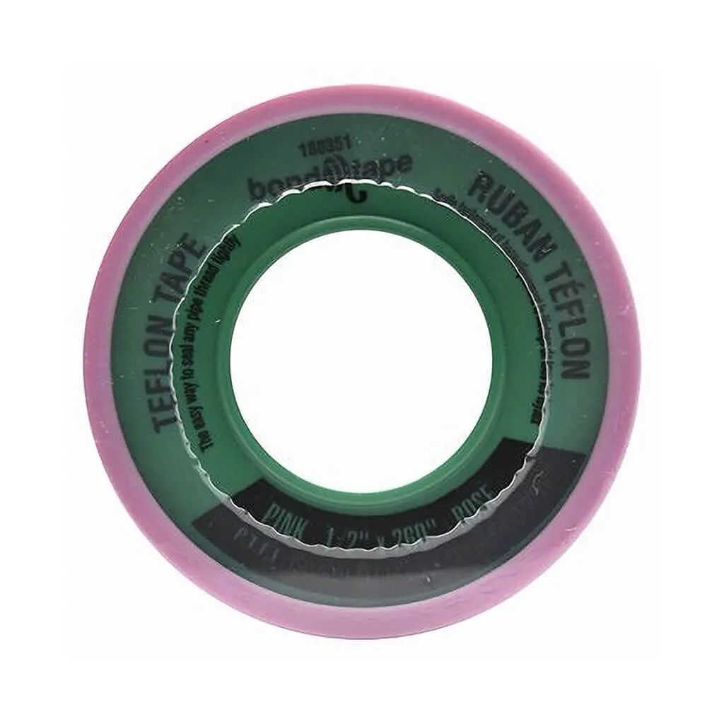1/2 In. X 260 In. Pink Teflon Ptfe Sealing Tape 1