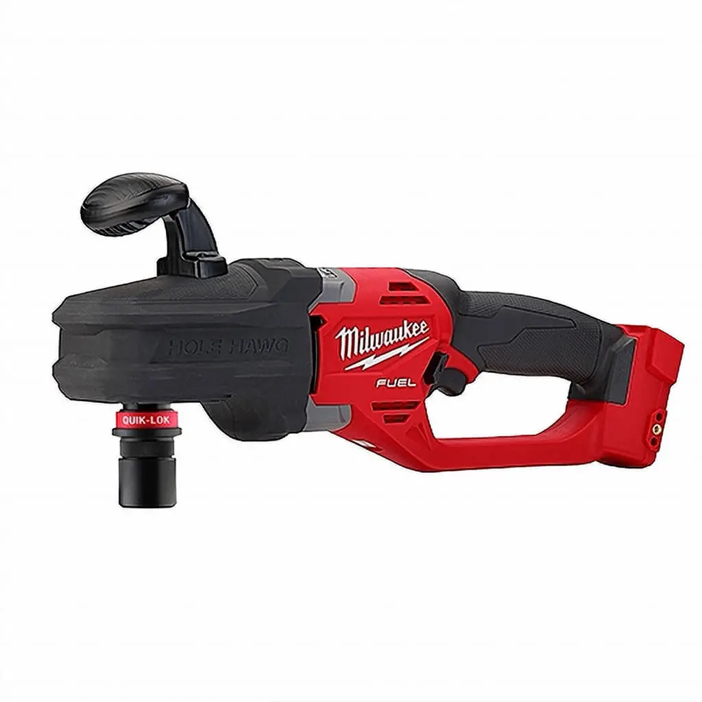 Milwaukee 2808-20 M18 Fuel 18-Volt Lithium-Ion 7/16 In. Hole Hawg Brushless Right Angle Drill With Quik-Lok (Tool Only) 1