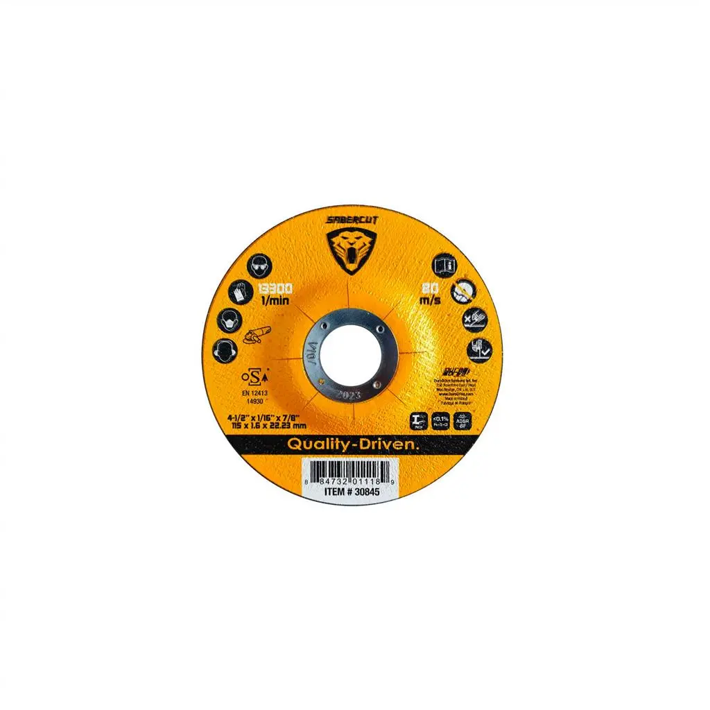 Sabercut 4-1/2 In. X 1/16 In.  Type 27 Cut-Off Grinder Wheel For Metal Cutting 1