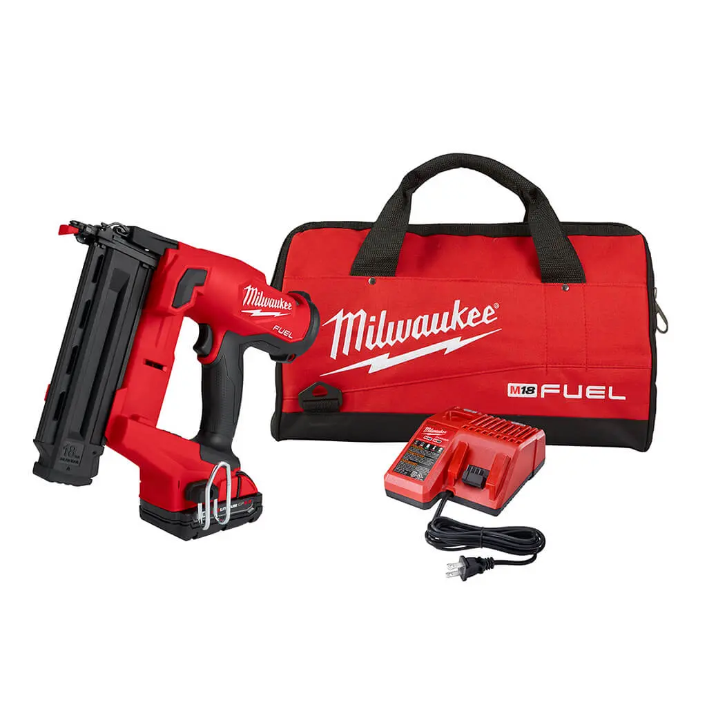 Milwaukee 2746-21Ct M18 Fuel 18-Volt Lithium-Ion 18 Gauge Brushless Brad Nailer Kit 1