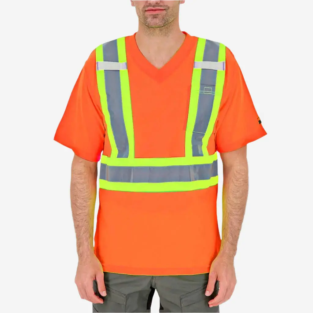 Duradrive Men's Hi-Vis Cooling Mesh Short Sleeve Safety T-Shirt 1