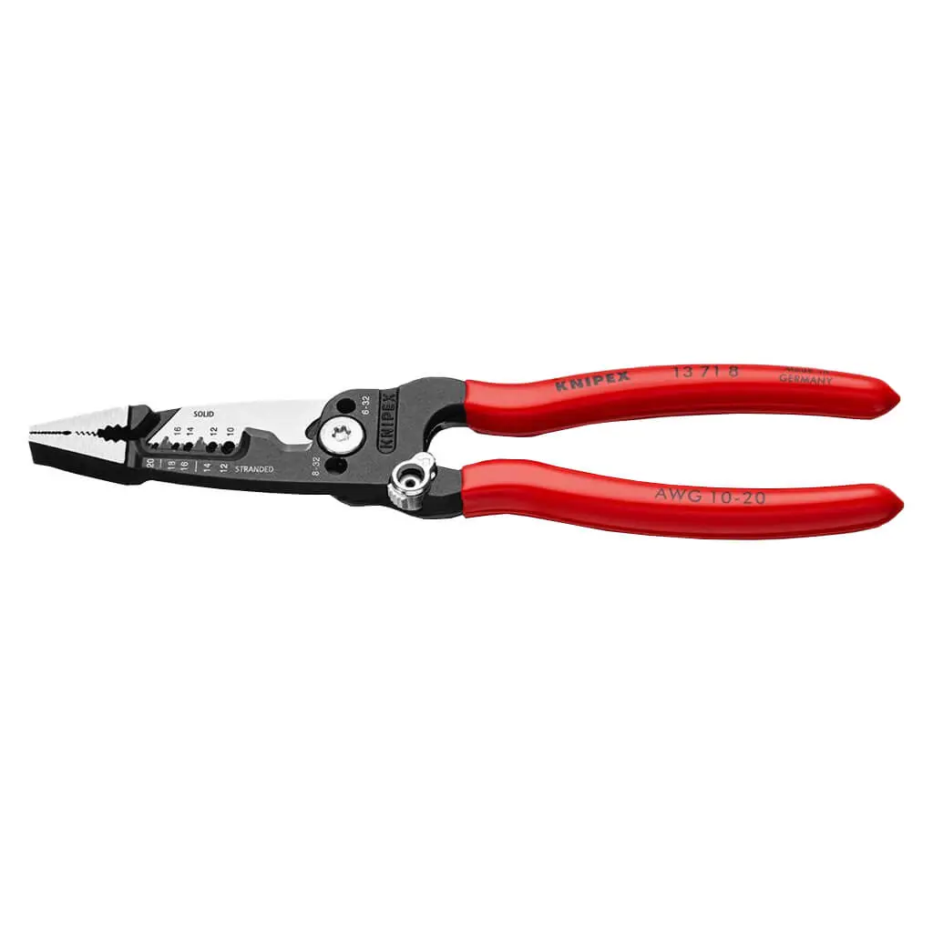 Knipex 13 71 8 8 In. Forged Wire Strippers 1