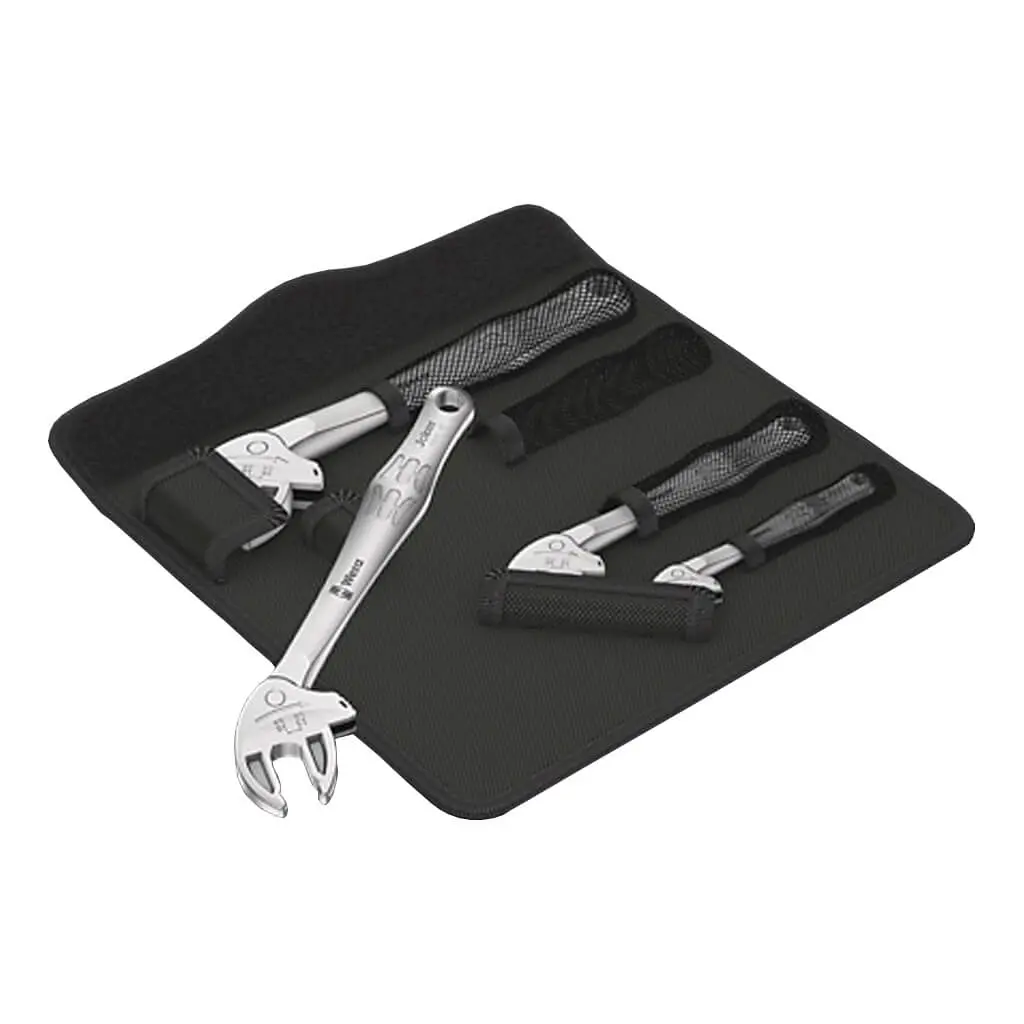 Wera 05020110001 Joker 6004 Self-Adjusting Open-Ended  Ratcheting Spanner Wrench Set (4-Piece) 1