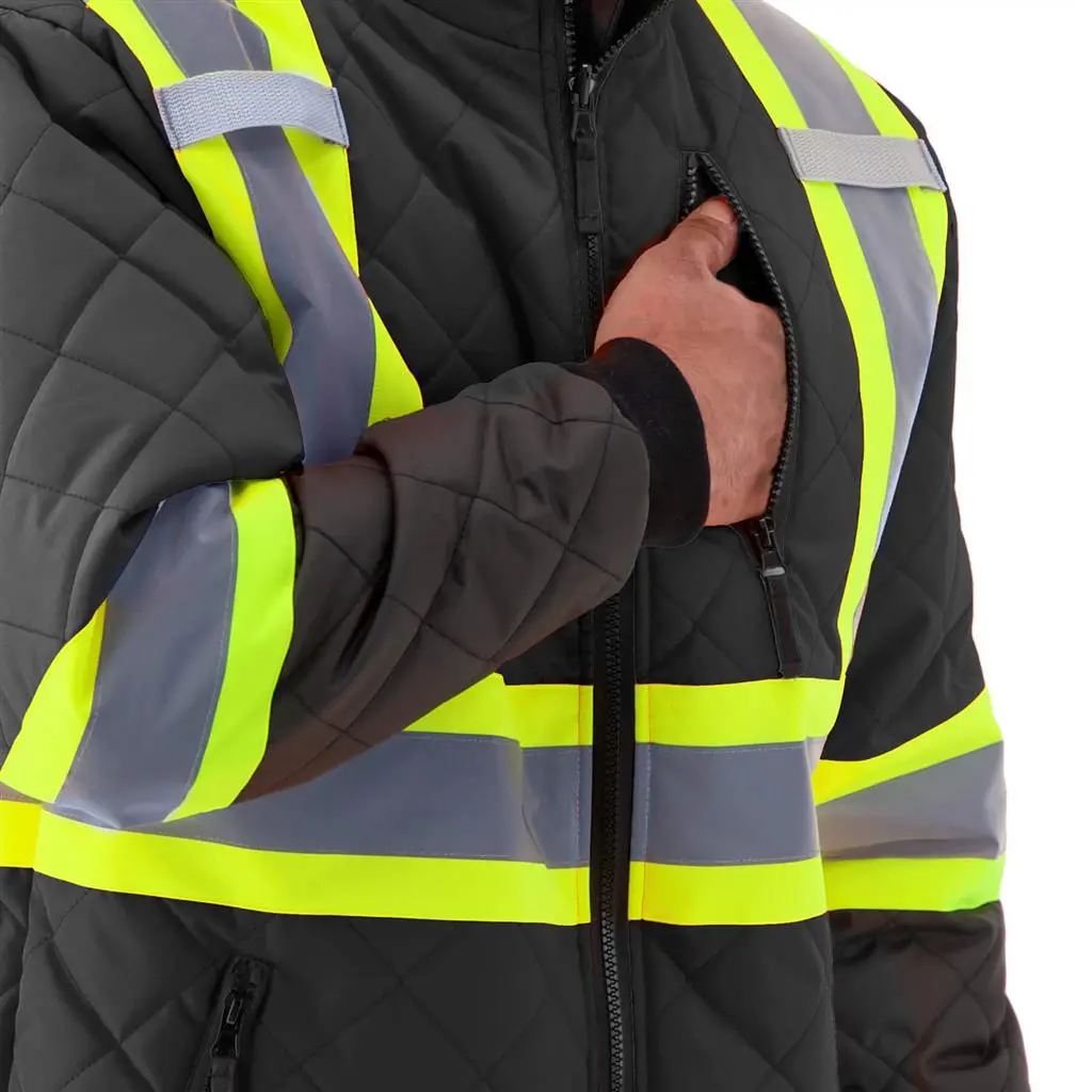Duradrive 31032 Hi-Vis Lined Freezer Jacket - Black 4
