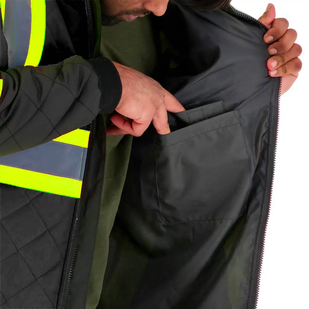 Duradrive 31032 Hi-Vis Lined Freezer Jacket - Black 6