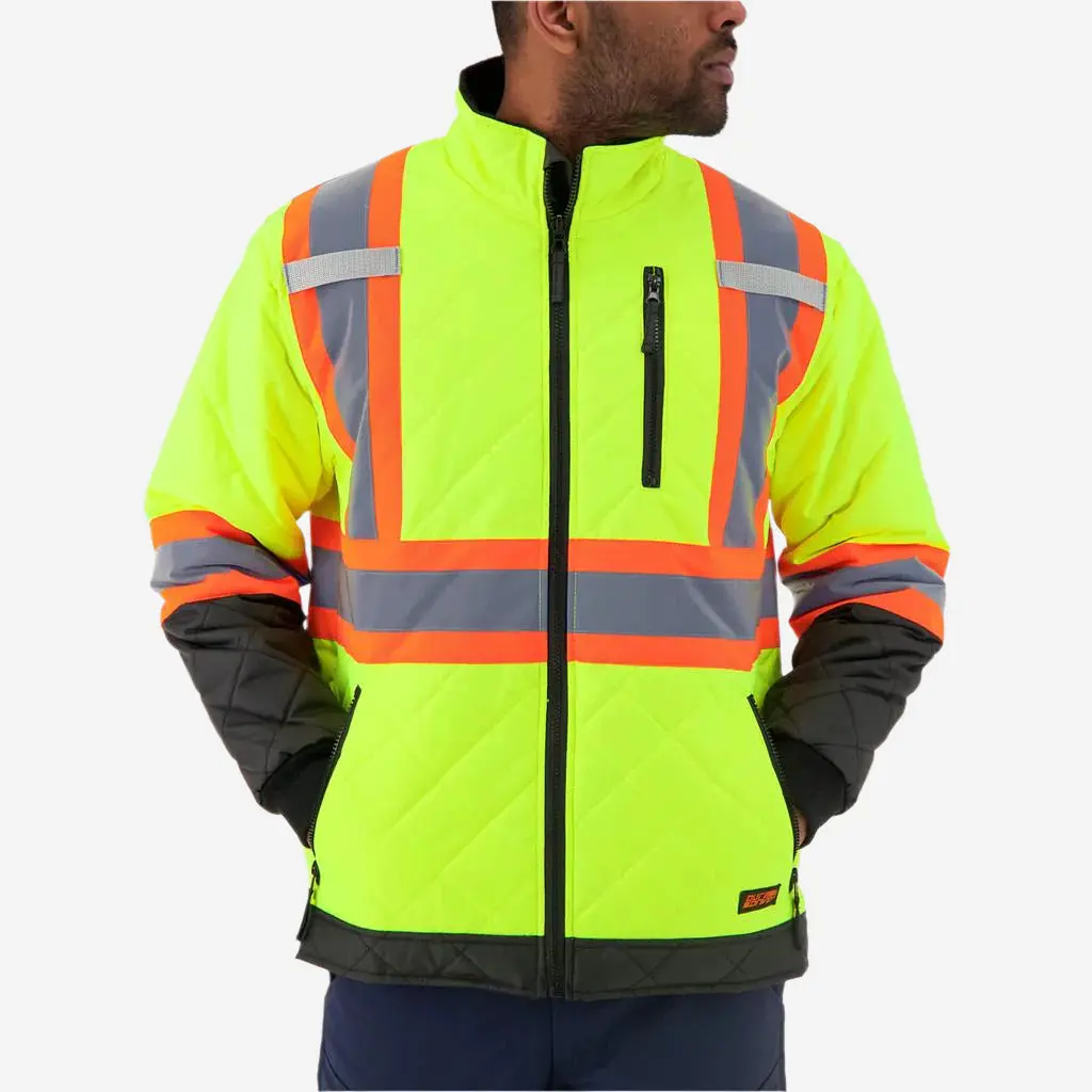 Duradrive 31033 Hi-Vis Lined Freezer Jacket - Yellow 1