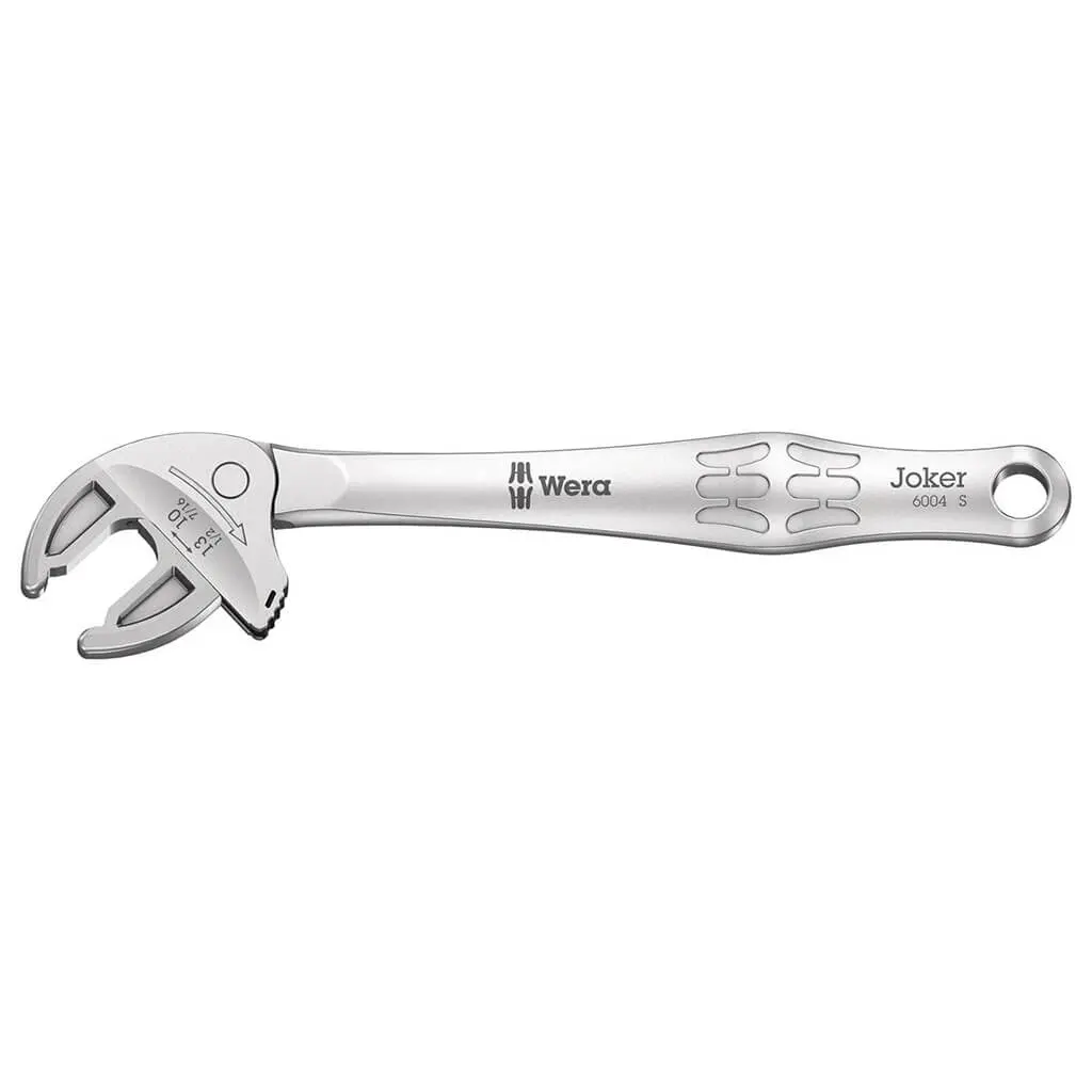 Wera 05020100001 Joker 6004 7/16 In. - 1/2 In. S Self-Setting Spanner 1