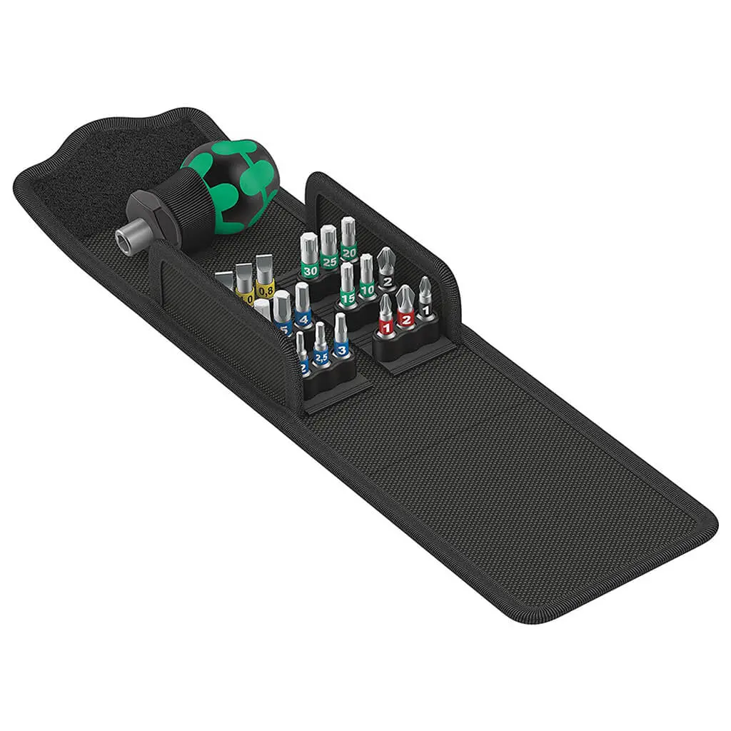 Wera 05057471001 Kraftform Kompakt Stubby 1 Multi-Bit Screwdriver Set (19-Piece) 1