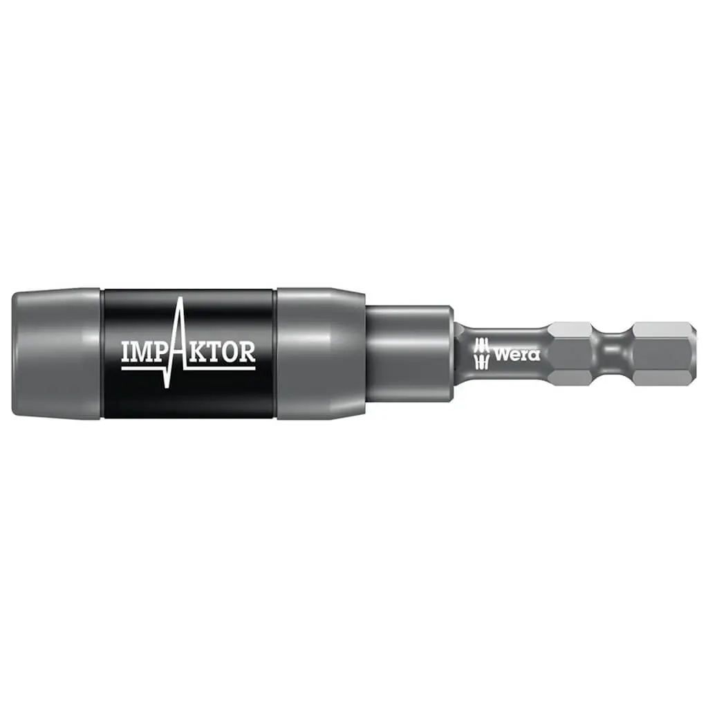 Wera 05057676001 897/4 Imp R 1/4 In. X 3 In. Impaktor Holder With Retaining Ring And Ring Magnet 1