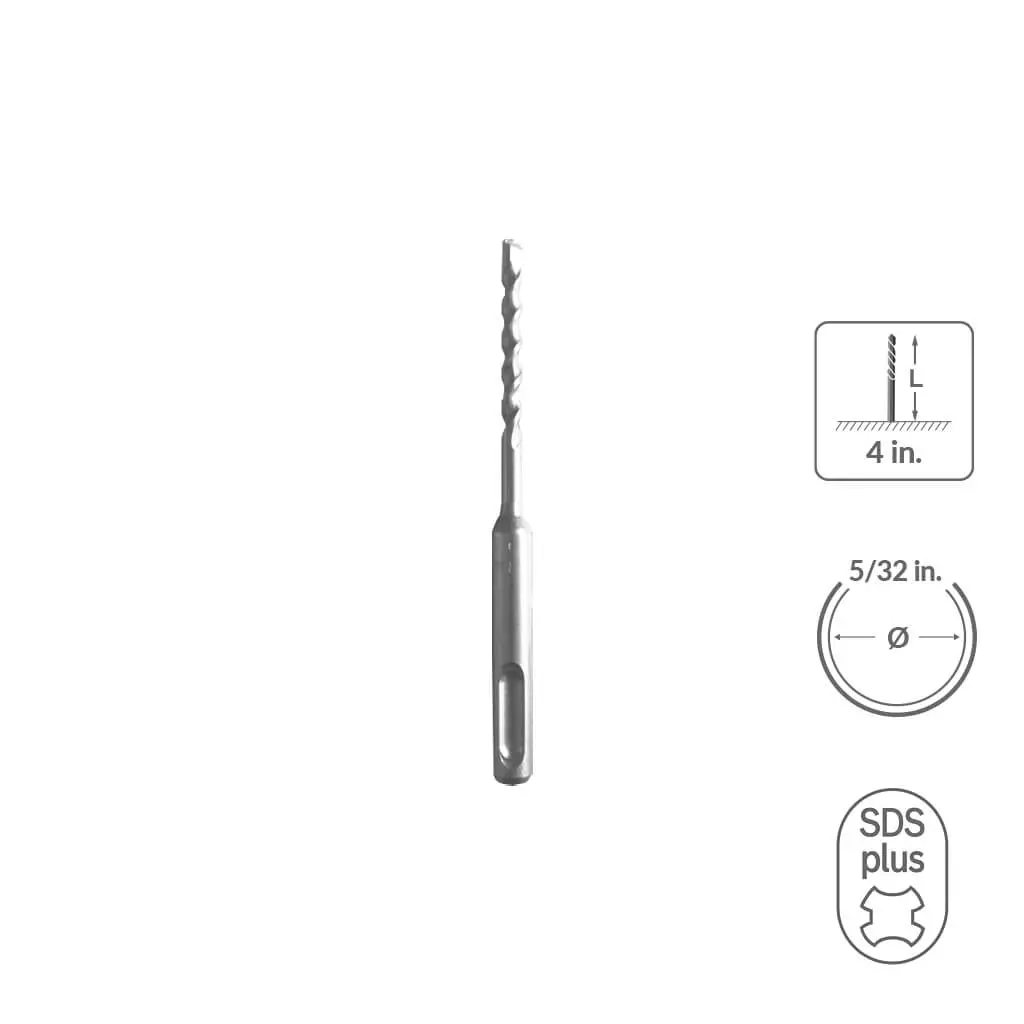Sabercut 5/32 In X 4 In Carbide Tipped 2-Cutter Drill Bit 1