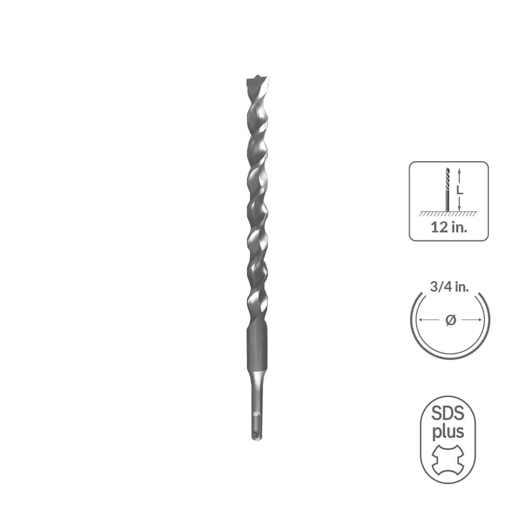Sabercut 3/4 In 12 In Carbide Tipped 2-Cutter Drill Bit 1