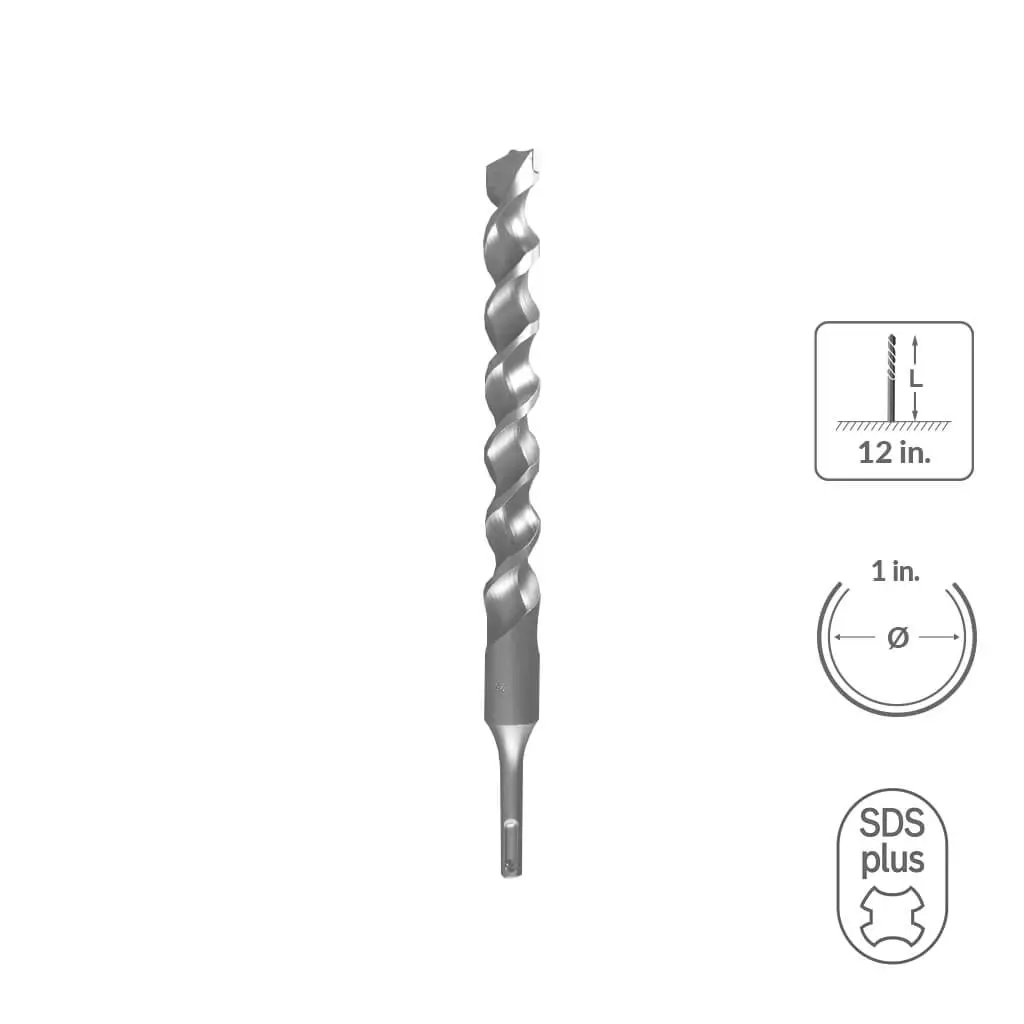Sabercut 1 In 12 In Carbide Tipped 2-Cutter Drill Bit 1