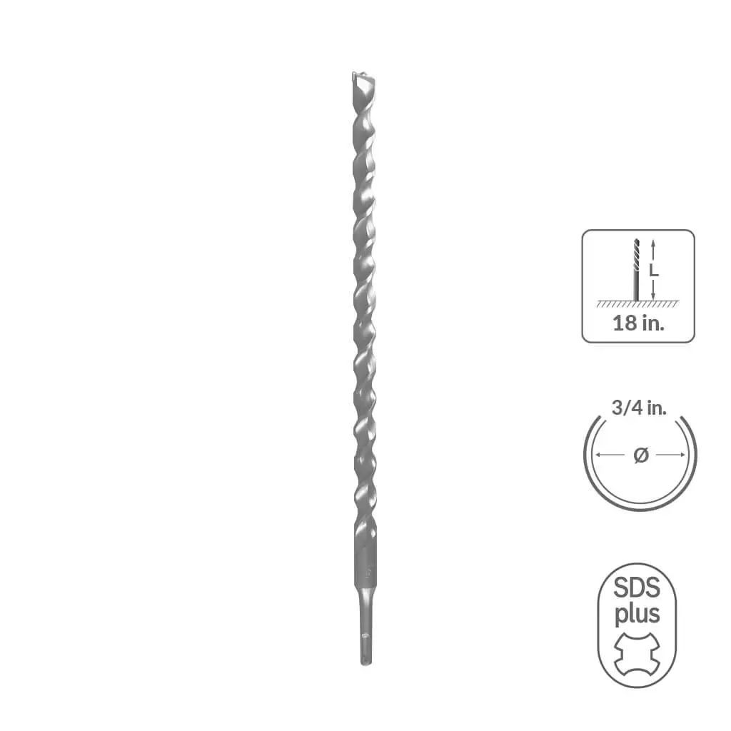 Sabercut 3/4 In 18 In Carbide Tipped 2-Cutter Drill Bit 1