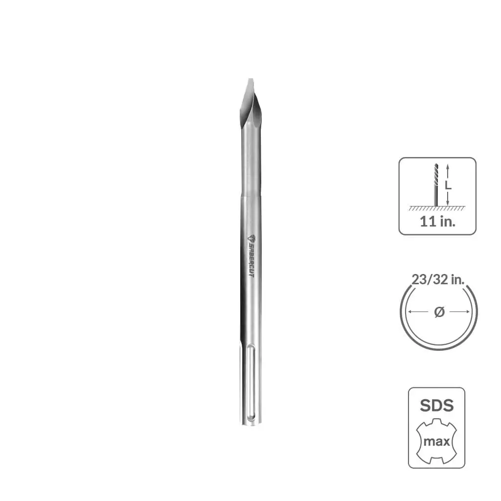Sabercut 23/32 In. X 11 In. Sds Max Bull Point Chisel 1