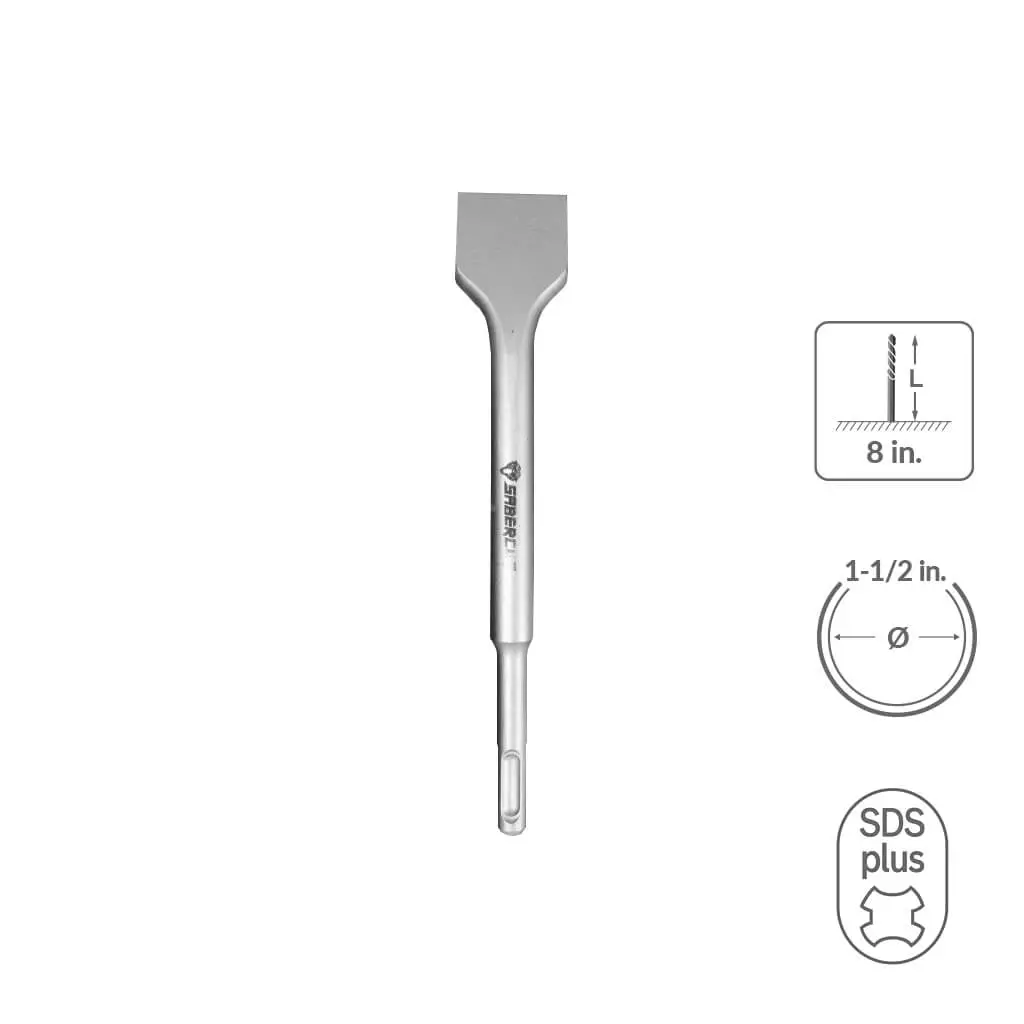 Sabercut 1-1/2 In 8 In Angled Tile Chisel Bit 1