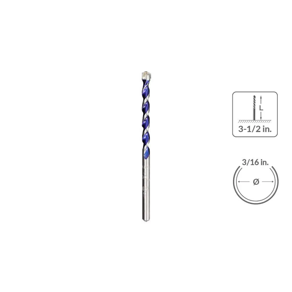 Sabercut 3/16" X 3-1/2" Multi-Material Drill Bit 1
