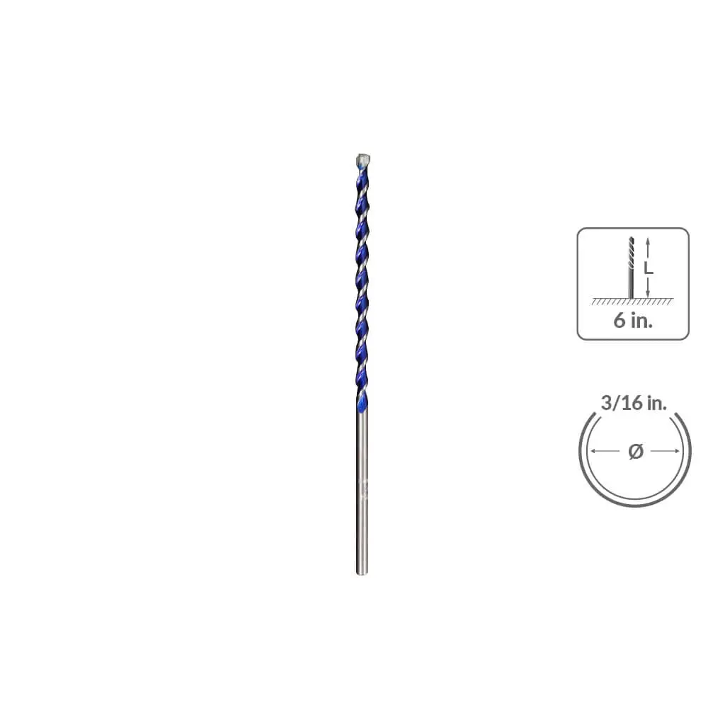 Sabercut 3/16" X 6" Multi-Material Drill Bit 1