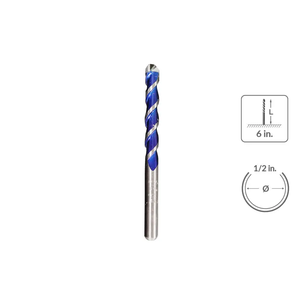 Sabercut 1/2" X 6" Multi-Material Drill Bit 1