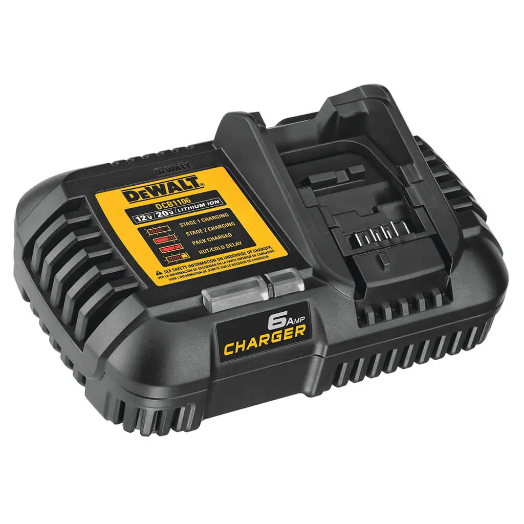 Dewalt Dcb1106 12-Volt/20-Volt Max 6-Amp Lithium-Ion Battery Charger 1
