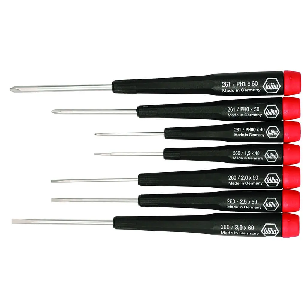 Wiha 26197 Precision Slotted/Phillips Screwdriver Set (7-Piece) 1