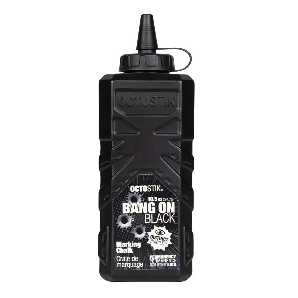 Octostik 10.5 Oz. Ultra Fine Lvl 4 Permanent Chalk Powder, Black 1