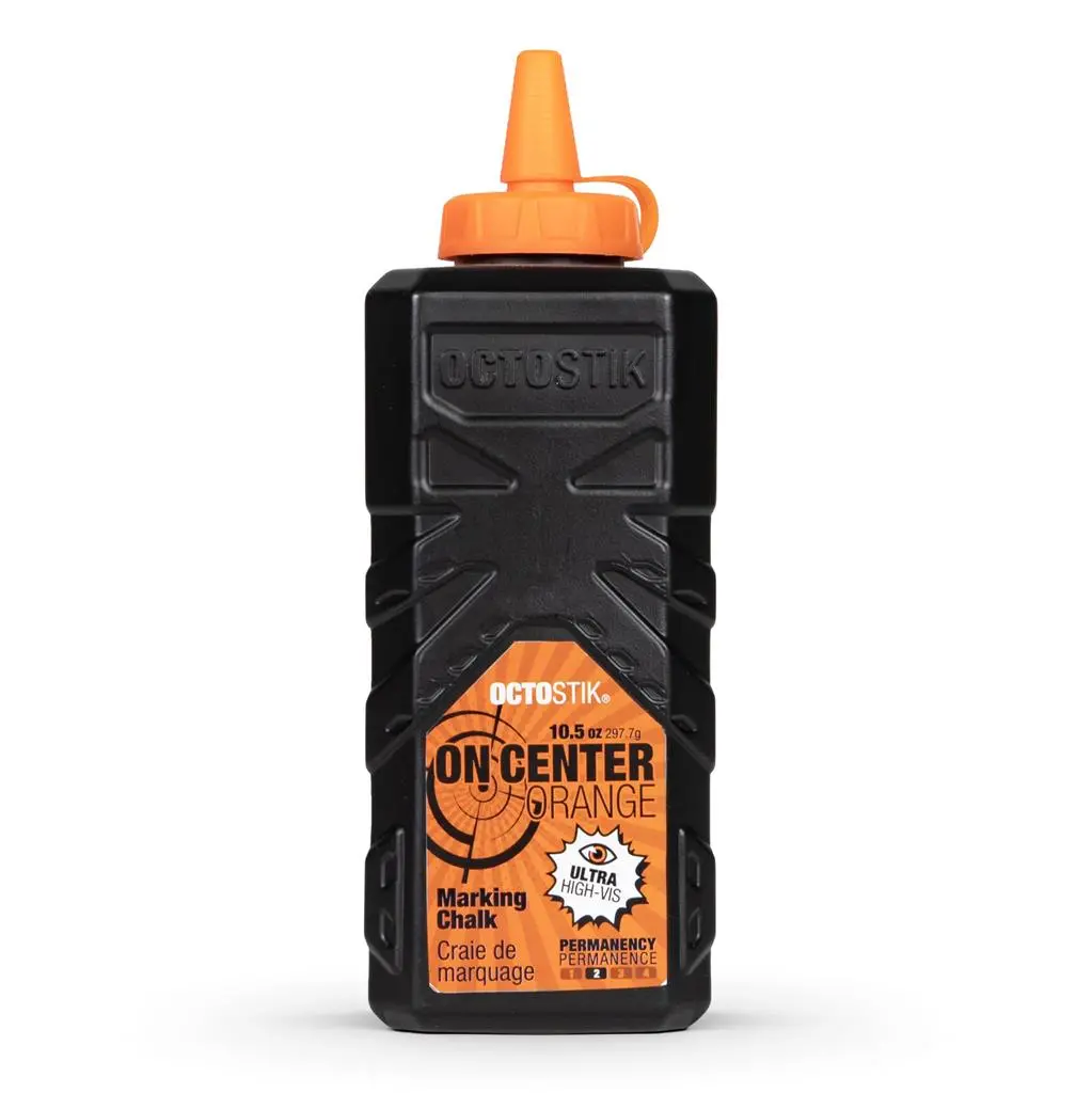 Octostik 10.5 Oz. Ultra Fine Lvl 2 Permanent Chalk Powder, Orange 1