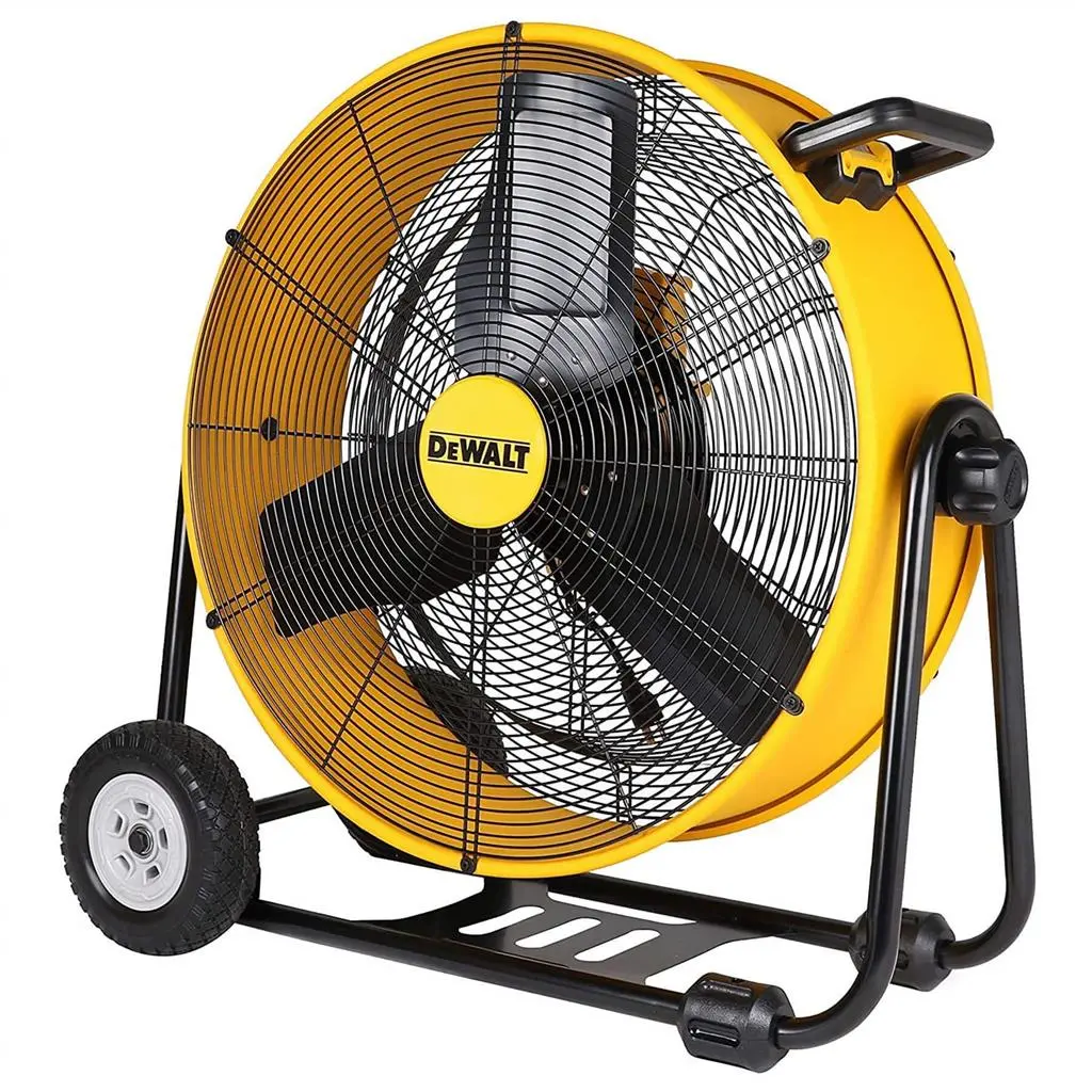 Dewalt Dxf2491 24 In. 6500 Cfm 3-Speed Drum Fan On Wheels 1