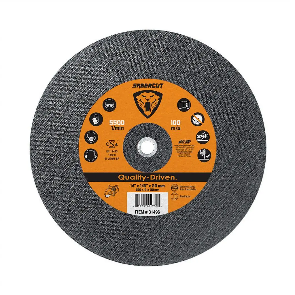 Sabercut 14 In. X 1/8 In. X 20 Mm Type 1 Abrasive Metal Cutting Cut-Off Blade 1