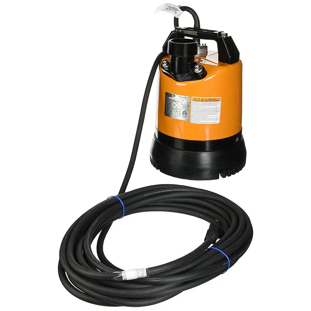 Tsurumi Lsr2.4S 2 In. 2/3 Hp Electric Submersible Ground Drainage Pump 1