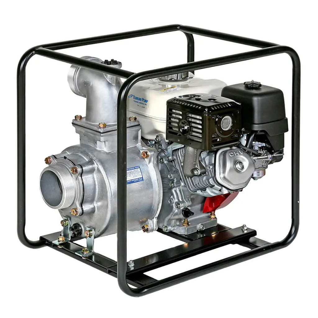 Tsurumi Te3-50Ha 2 In. 4 Hp Gas Engine Powered Pump 1