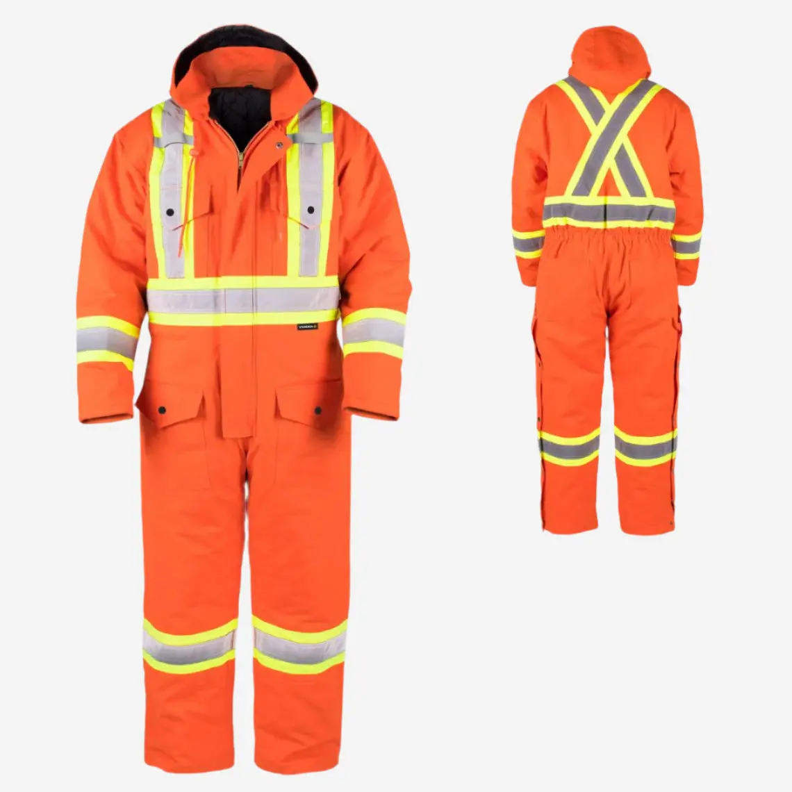 Terra 116571 Hi-Vis Insulated Cotton Canvas Coverall 1