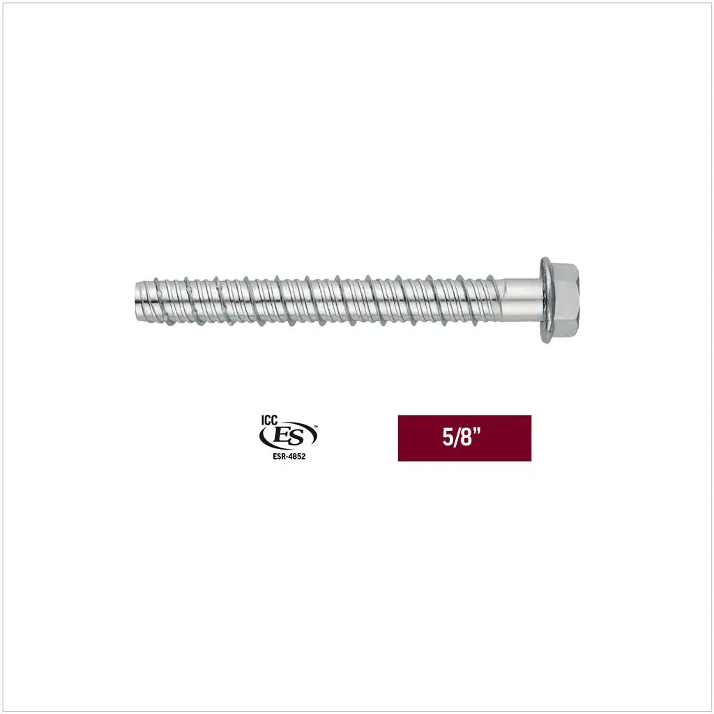 Duradrive 5/8" X 6" Threaded Concrete Screw Anchor (20-Pack) 1