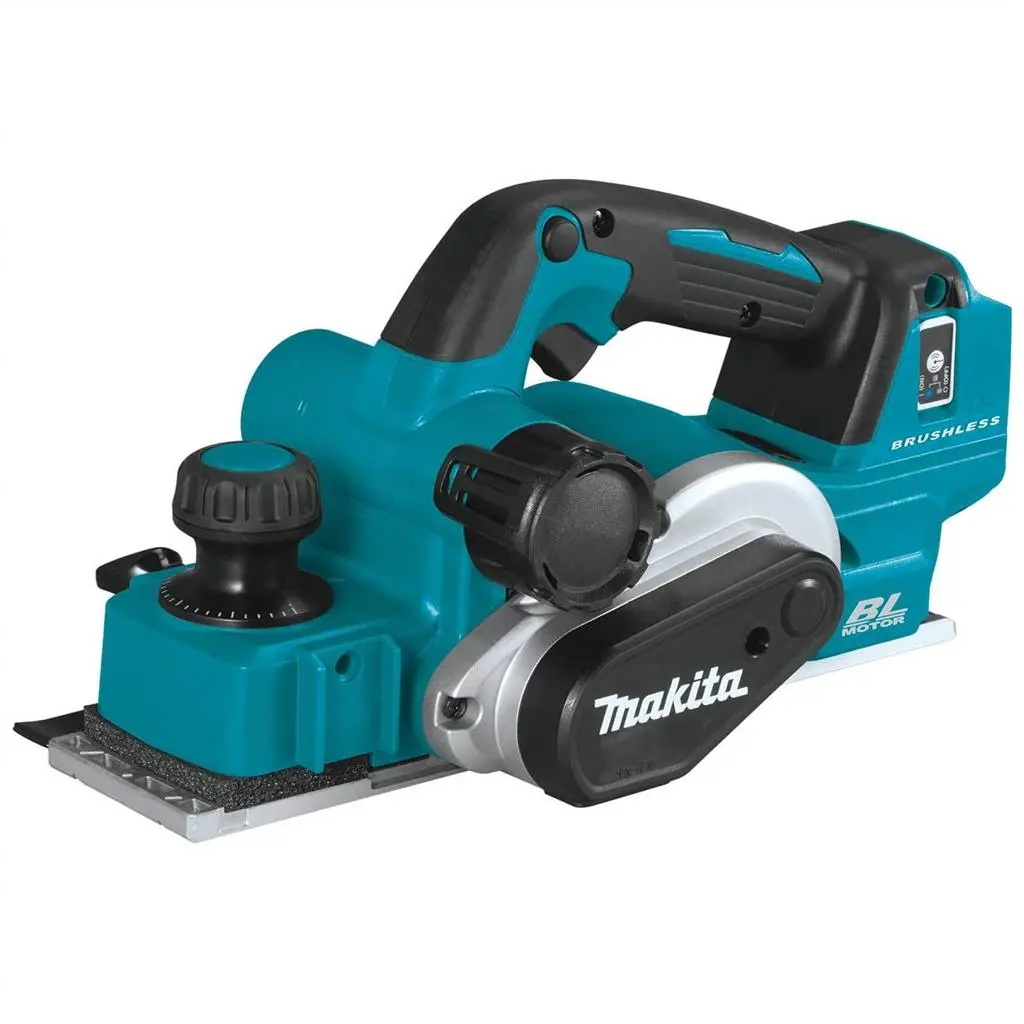 Makita Dkp181z 18-Volt Lithium-Ion 3-1/4 In. Cordless Brushless Planer (Tool Only) 1