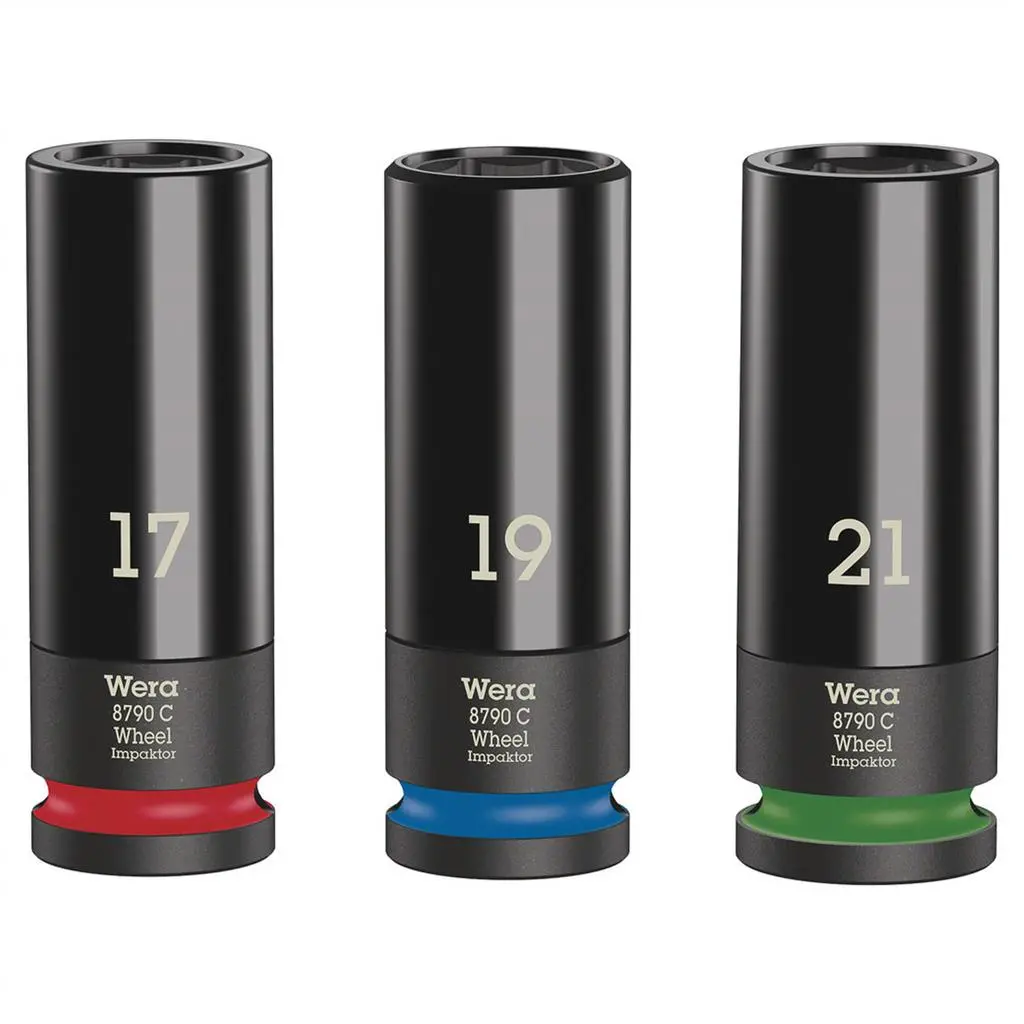 Wera 05004595001 1/2 In. Drive Wheel Impaktor C Set 1 Socket Set (3-Piece) 1