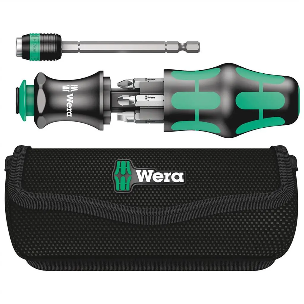 Wera 05051024001 Kraftform Kompakt 25 Slotted/Phillips Bitholding Screwdriver Set 1