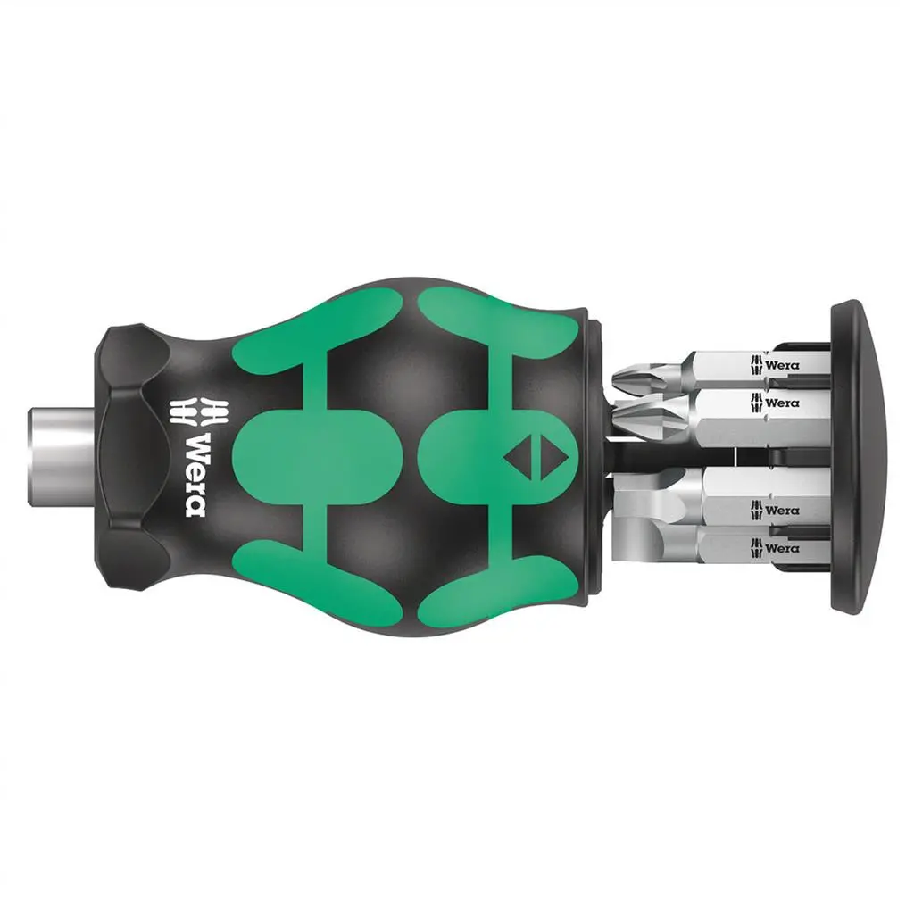 Wera 05008878001 Kraftform Kompakt Stubby Magazine 5 Screwdriver Set (6-Piece) 1