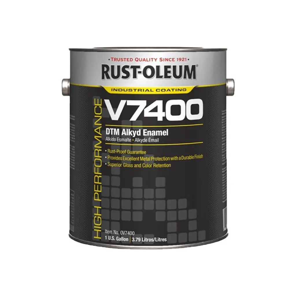 Rust-Oleum 245484 3.78-Litre Silver Grey V7400 System 340 Voc Dtm Alkyd Enamel Paint 1